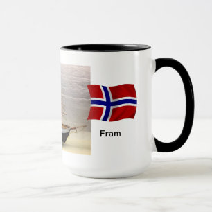 Mug La Norvège, modèle du bateau "Fram " de Nansen