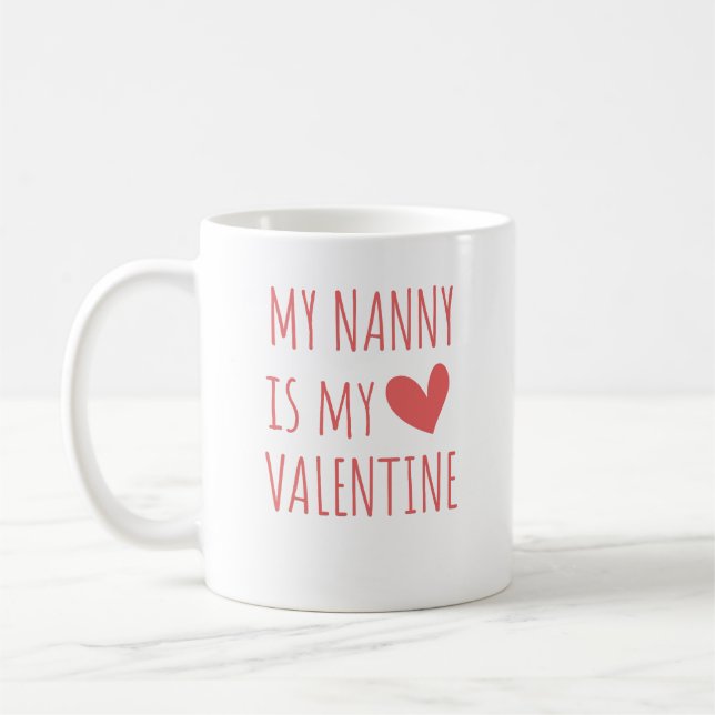 Mug La nounou est ma Saint-Valentin (Gauche)