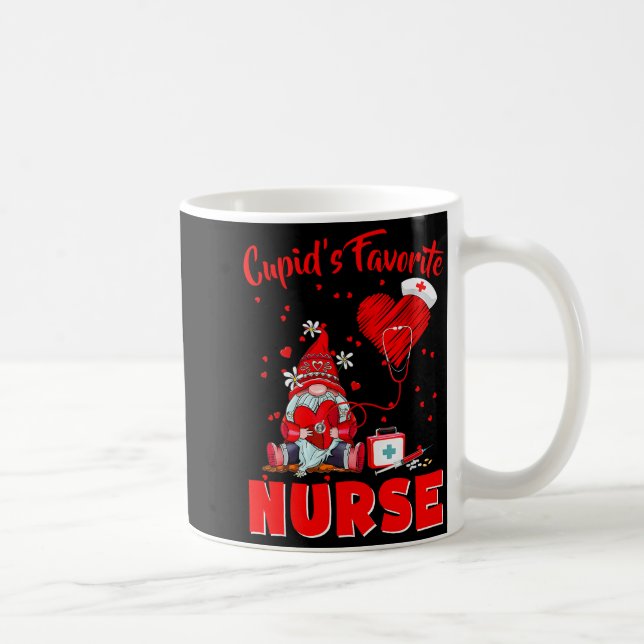 Mug La nounou préférée de Cupidon Gnome Saint-Valentin (Droite)