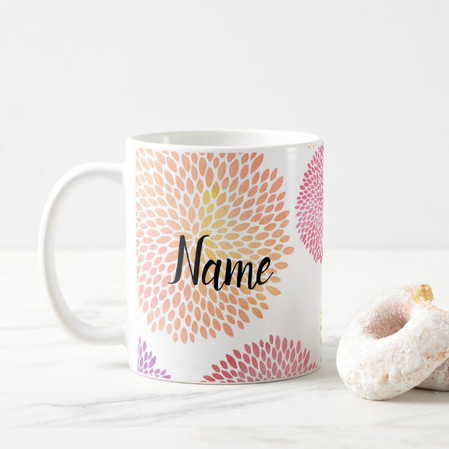 Mug La nouveauté en céramique à l'aquarelle (Avec donut)