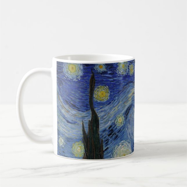 Mug La nuit étoilée de Van Gogh : Le tourbillon des rê (Gauche)