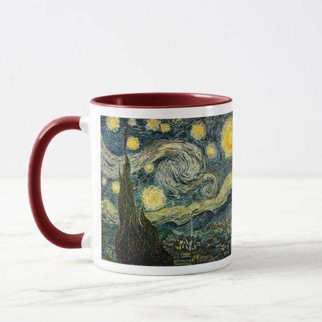 Mug La nuit étoilée de Vincent van Gogh (1889) (Gauche)