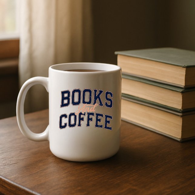 Mug La paire parfaite : Livres et café Roman classique (Books and coffee mug)
