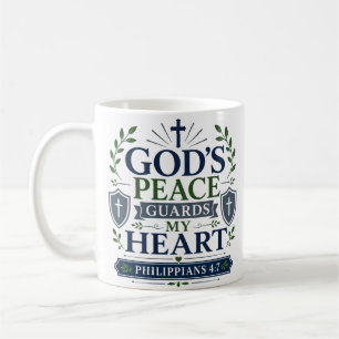 Mug La paix de Dieu garde mon cœur Citation d'espoir s