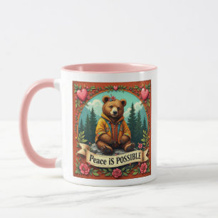 Mug La paix est possible Ours et Coeurs
