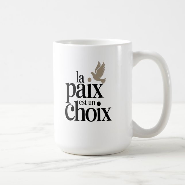 Mug La paix est un choix (Droite)
