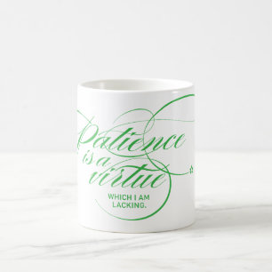 Mug La patience est une vertu Twist Green