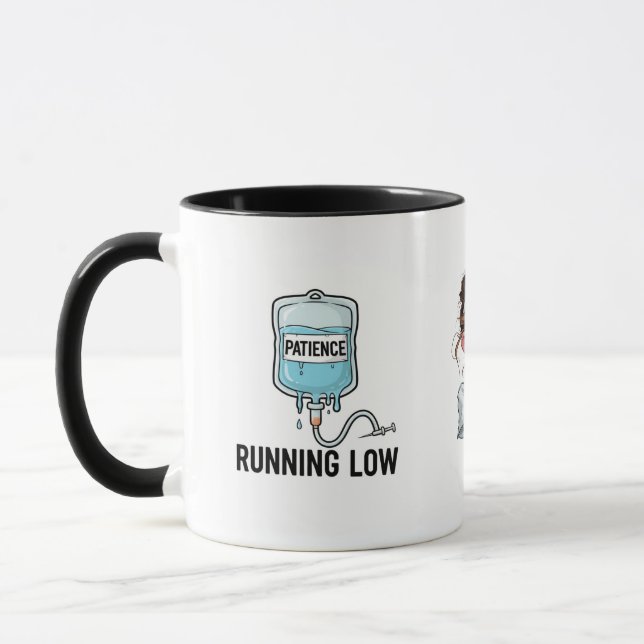Mug La patience s'épuise - Édition infirmière (Gauche)