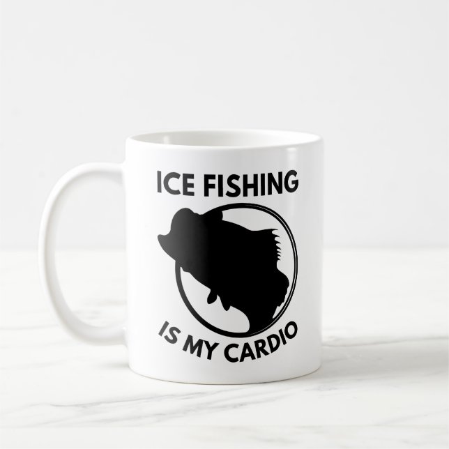 Mug La Pêche À La Glace Est Mon Cardio (Gauche)