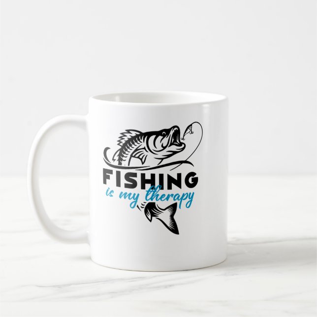 Mug La pêche est ma thérapie (Gauche)