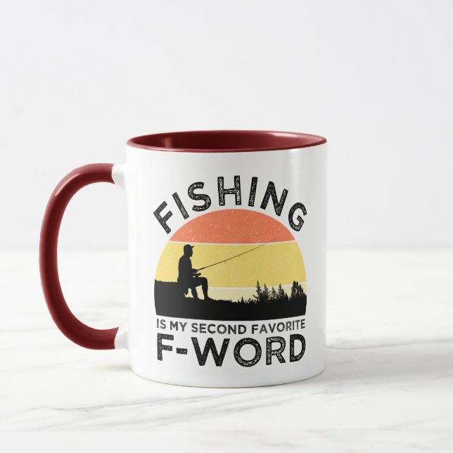 Mug La Pêche Est Mon Deuxième Mot F Préféré (Gauche)