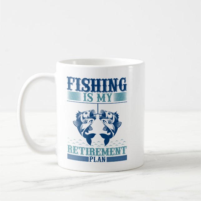 Mug La pêche est mon plan de retraite, Amoureux de la  (Gauche)