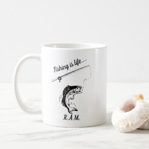 Mug La pêche personnalisée, c'est la vie