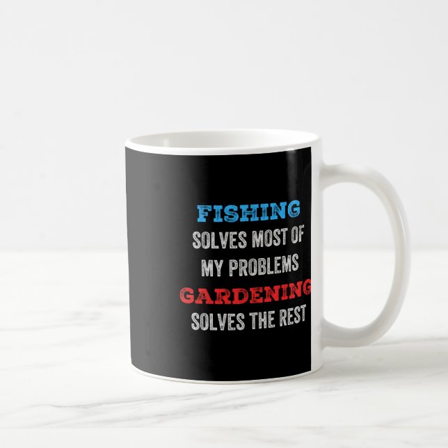 Mug La pêche résout la plupart de mes problèmes Le jar (Droite)