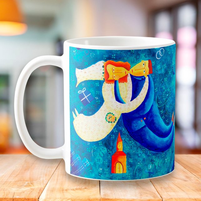 Mug La peinture de mariage Art contemporain (Créateur téléchargé)