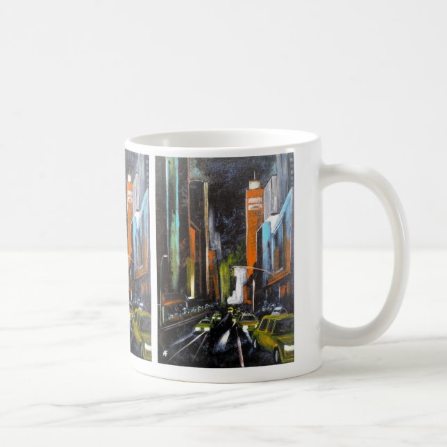 Mug La peinture de minuit électrique de New York - Alf (Droite)