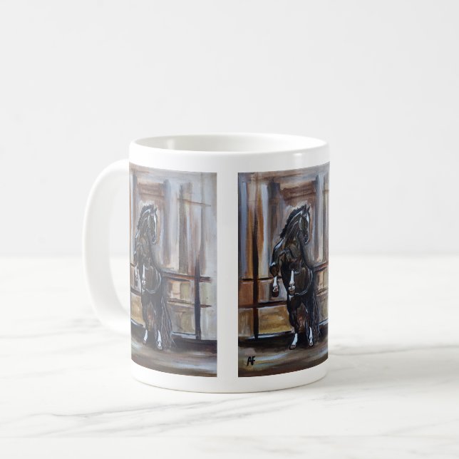 Mug La peinture du cheval sauvage par Alfred Fox (Devant gauche)
