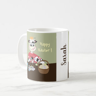 Mug La peinture mignonne de vache à bande dessinée