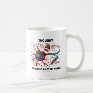 Mug La pensée exige beaucoup de nerf (la synapse)