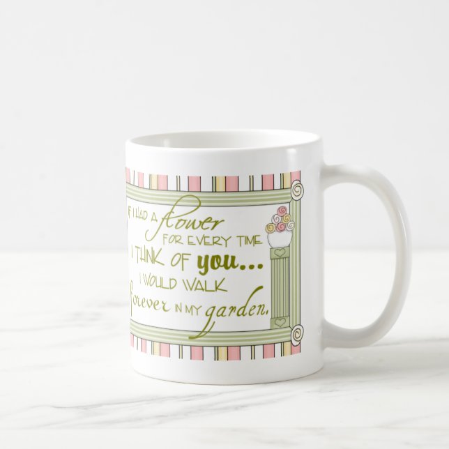Mug La pensée féminine de vous (Droite)