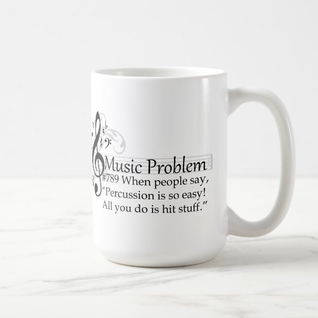 Mug La "percussion est si facile ! Tout que vous (Droite)
