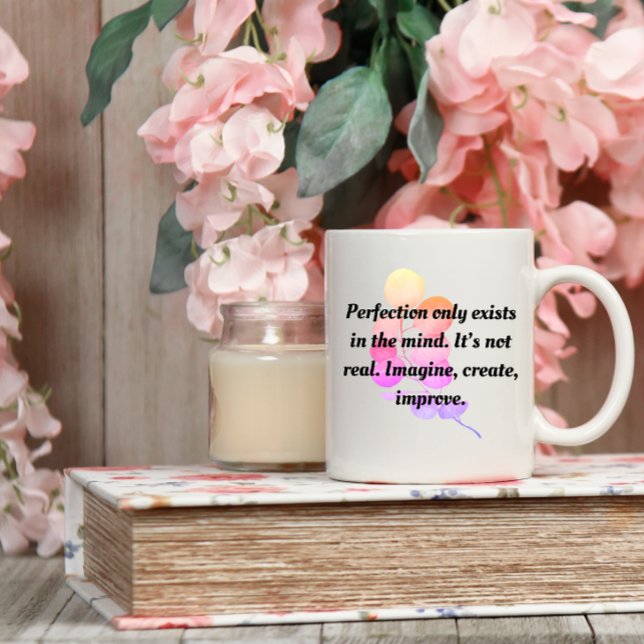 Mug LA PERFECTION N'EST PAS VRAIMENT MOTIVATION Café M (Créateur téléchargé)