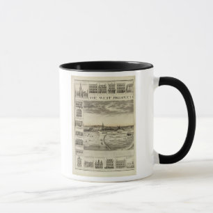 Mug La perspective occidentale de la ville de Great