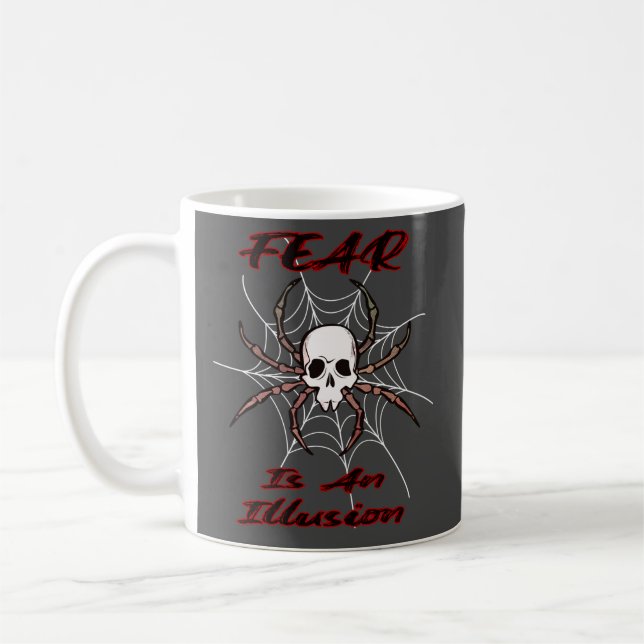 Mug La peur est une illusion - Araignée crânienne Dépl (Gauche)