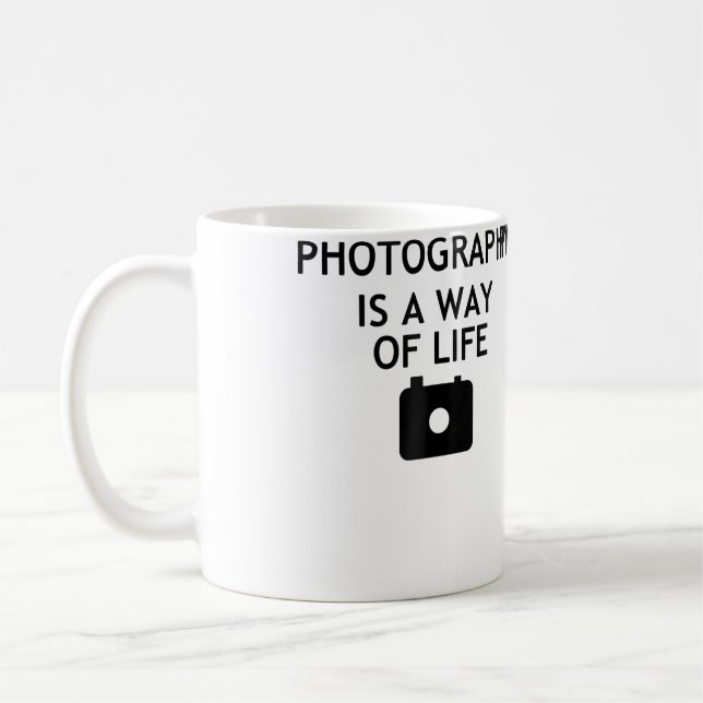 Mug La photographie est un mode de vie (Gauche)