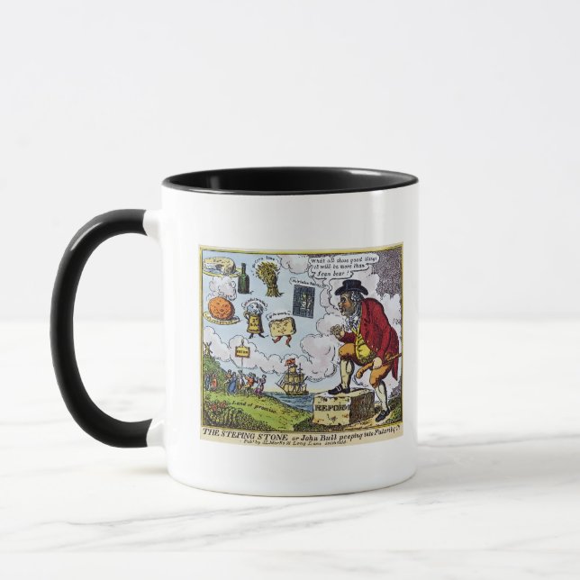 Mug La pierre de progression, John Taureau piaulant (Gauche)