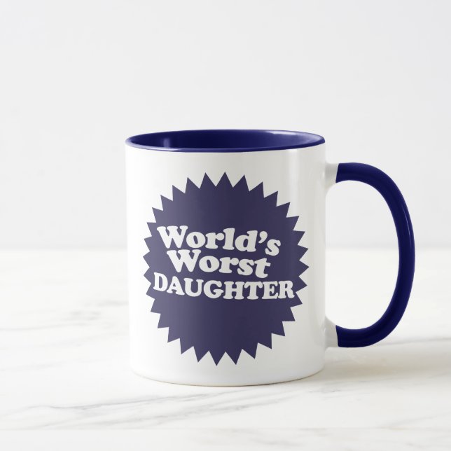 Mug La pire fille du monde (Droite)