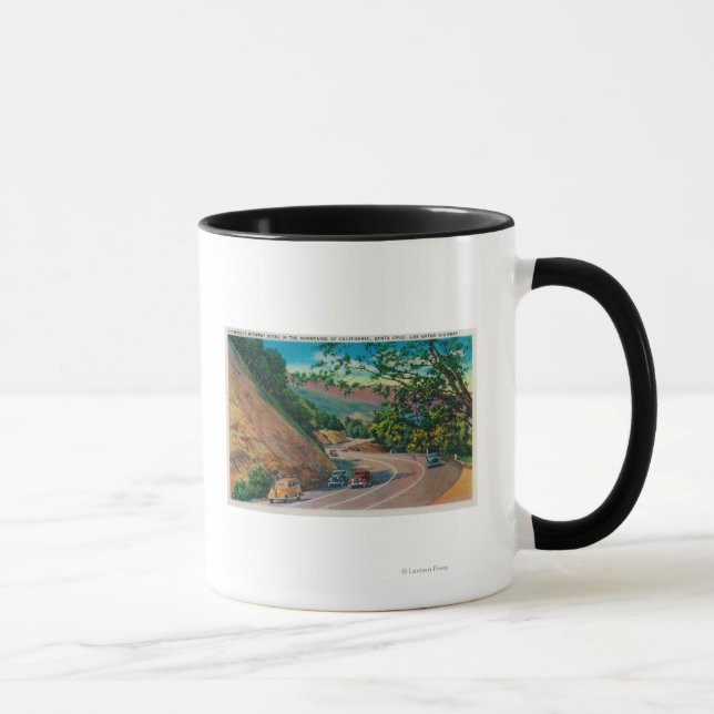 Mug La pittoresque route Los Gatos près de Père Noël C (Droite)