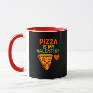 Mug La pizza est ma Saint Valentin - Drôle