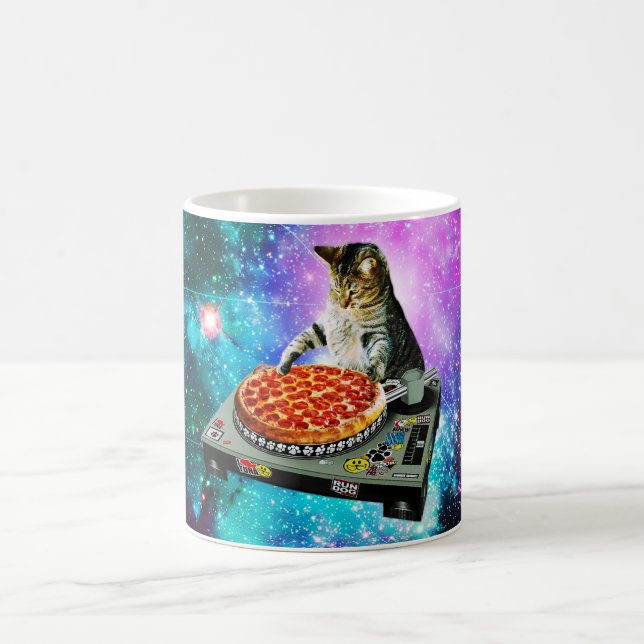 Mug La pizza Space dj cat (Centre)