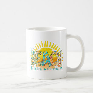 Mug La plage appelle et je dois y aller
