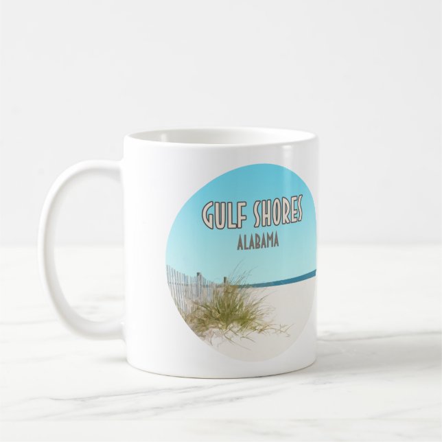 Mug La plage de Gulf Shores Alabama (Gauche)