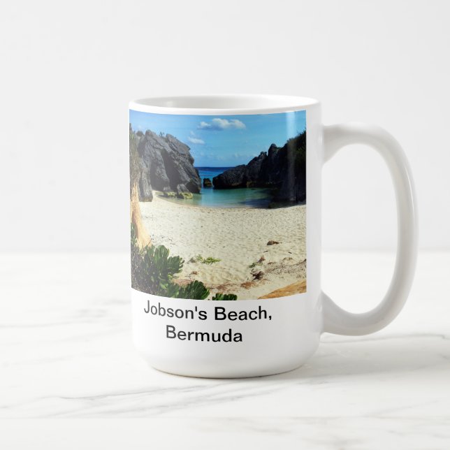 Mug La plage de Jobson, Bermudes (Droite)