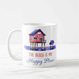 Mug La plage est mon endroit heureux