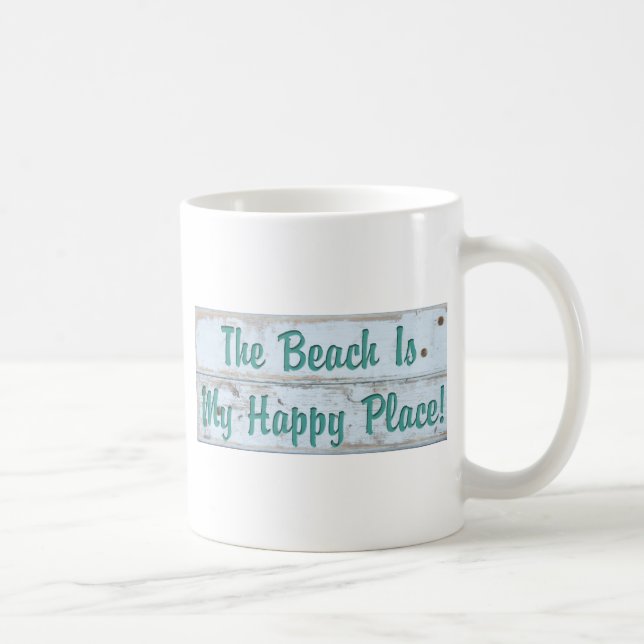 Mug La plage est mon endroit heureux (Droite)