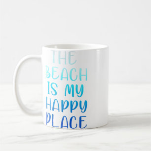 MUG LA PLAGE EST MON ENDROIT HEUREUX