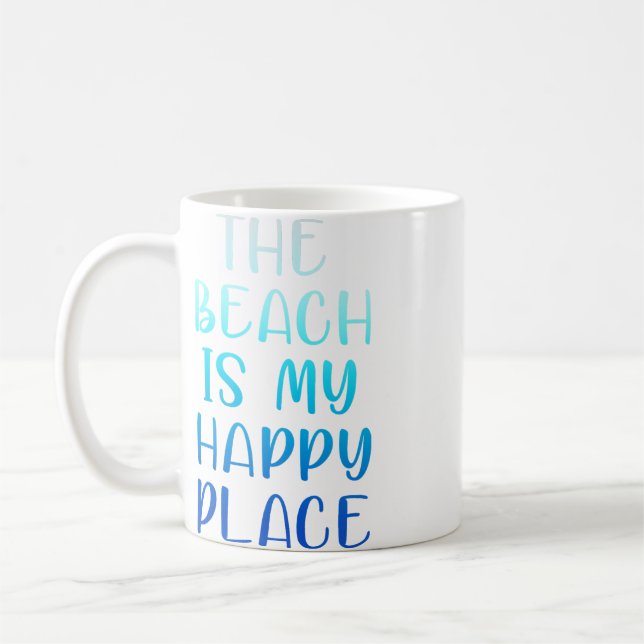 MUG LA PLAGE EST MON ENDROIT HEUREUX (Gauche)