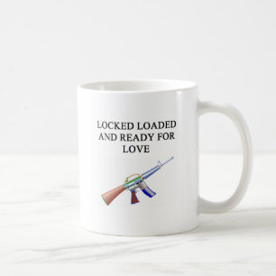 Mug la plaisanterie de l'amant d'arme à feu