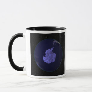 Mug La pleine terre la nuit montrant les lumières 7 d
