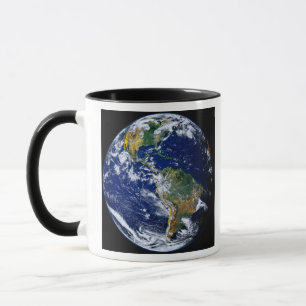 Mug La pleine terre montrant les Amériques