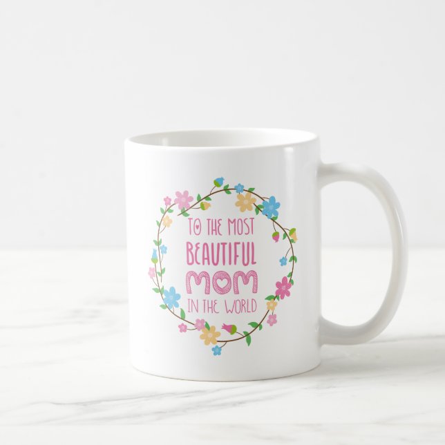 Mug La plupart de belle maman dans le rose du monde (Droite)