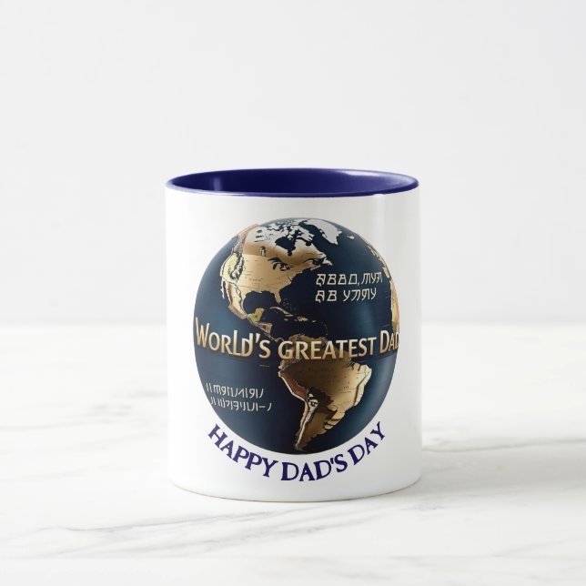 Mug La plus grande coutume de papa du monde pour la fê (Centre)