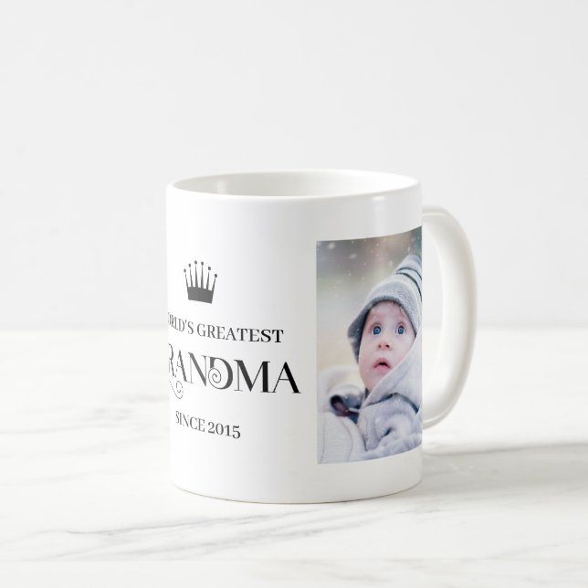 Mug La plus grande grand grand-mère du monde depuis la (Devant droit)