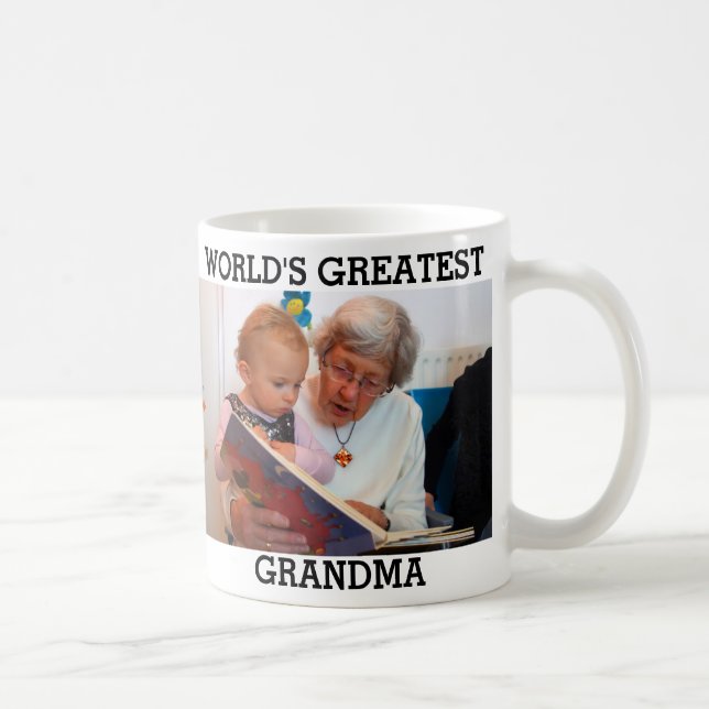 Mug La plus grande grand-mère du monde photo Créez vot (Droite)