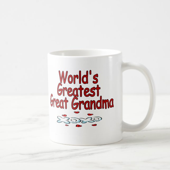 Mug La plus grande grande grand-maman du monde (Droite)