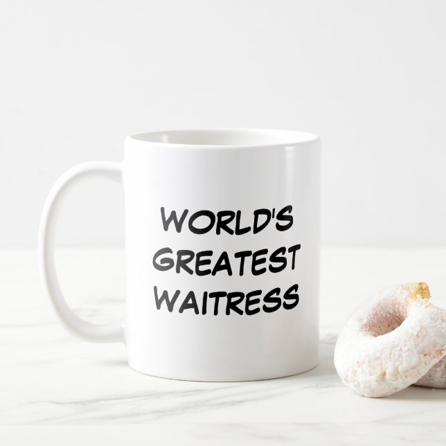 Mug "La plus grande serveuse du monde" (Avec donut)